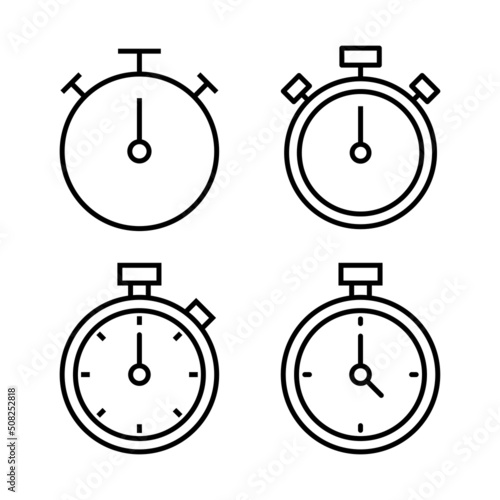 Stopwatch icon vector. Timer sign and symbol. Countdown icon. Period of time