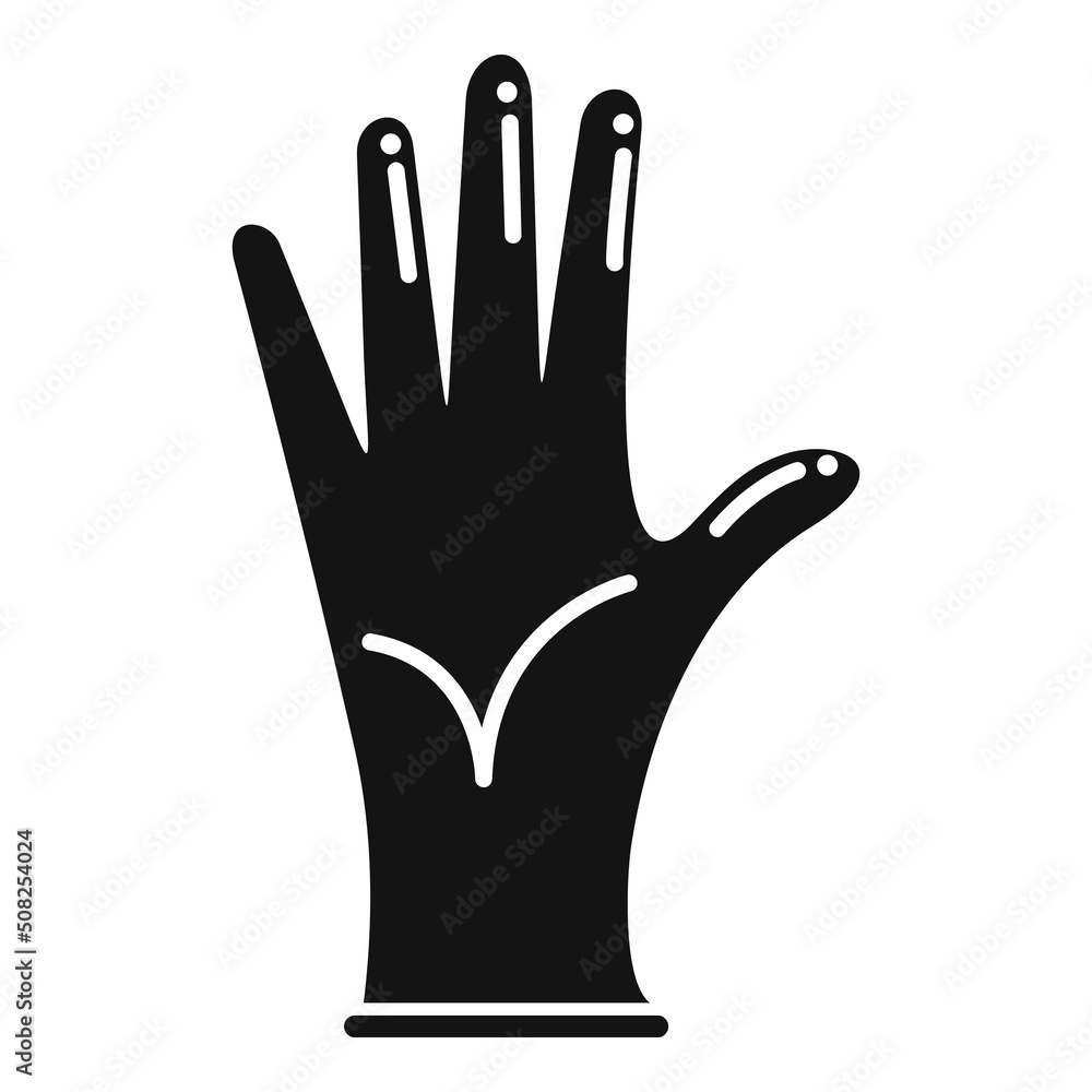 Fototapeta premium Glove icon simple vector. Medical hand