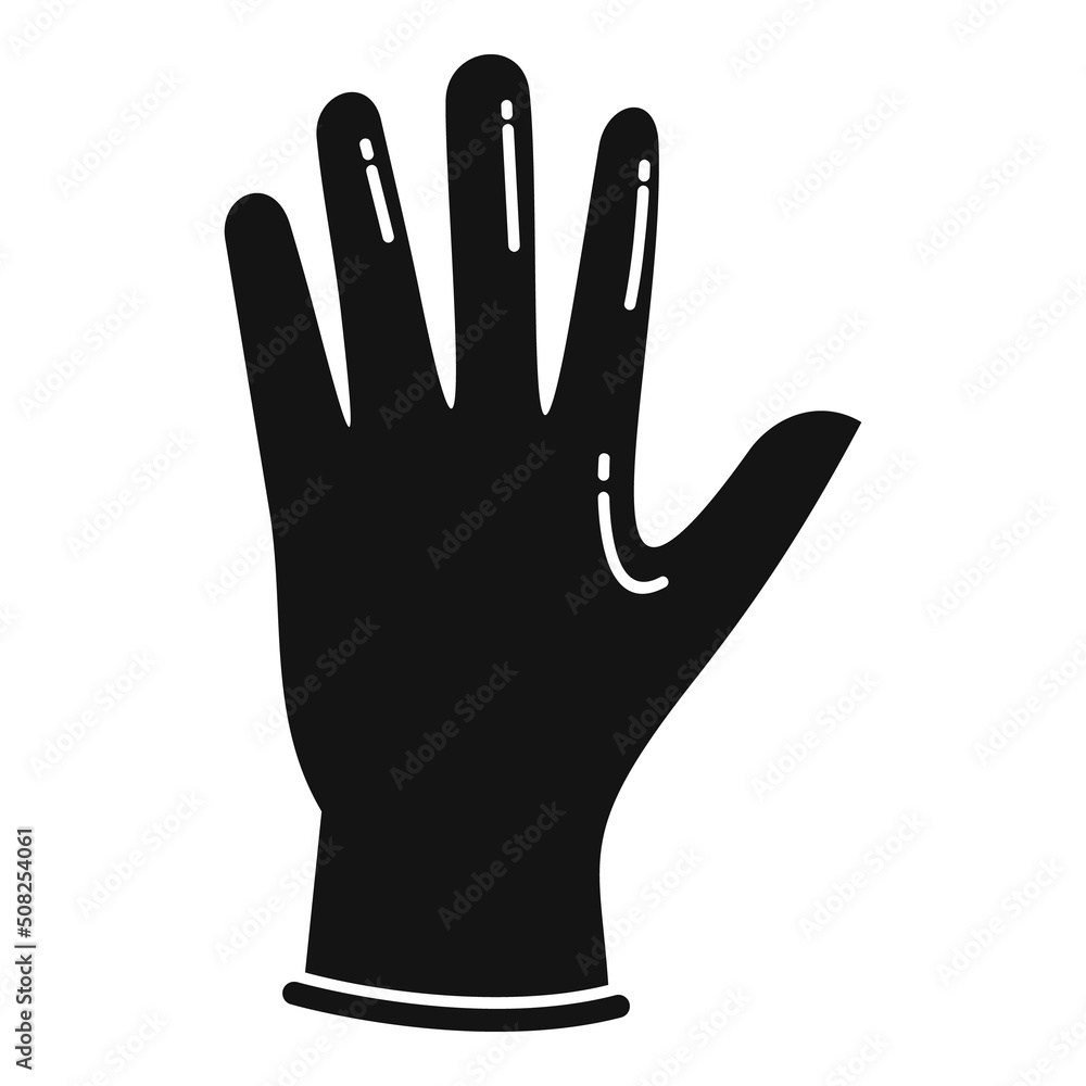 Medical glove icon simple vector. Hand latex Medical glove icon simple vector. Hand latex