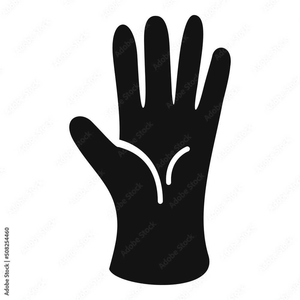 Virus glove icon simple vector. Hand latex Virus glove icon simple vector. Hand latex