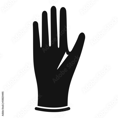 Doctor glove icon simple vector. Surgical latex