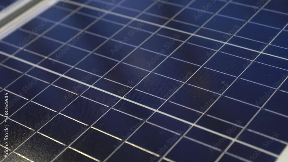 Close up of a solar panel