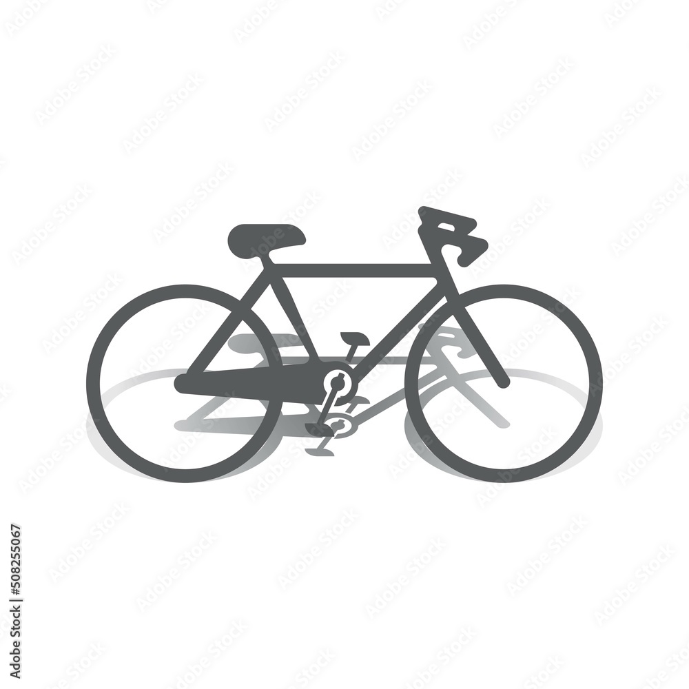 Fototapeta premium Bike vector icon isolatedon white