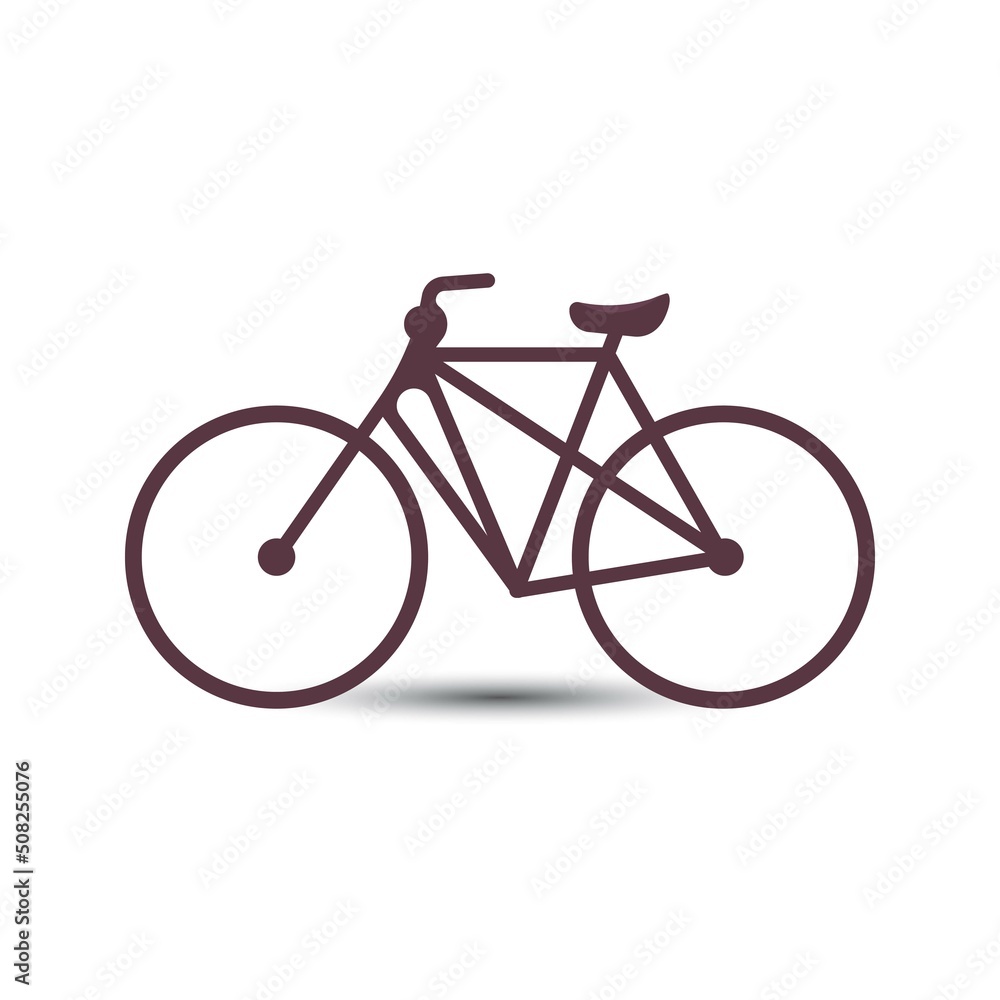 Obraz premium Bike vector icon isolatedon white