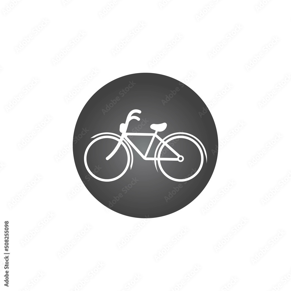 Bike vector icon isolatedon white Bike vector icon isolatedon white