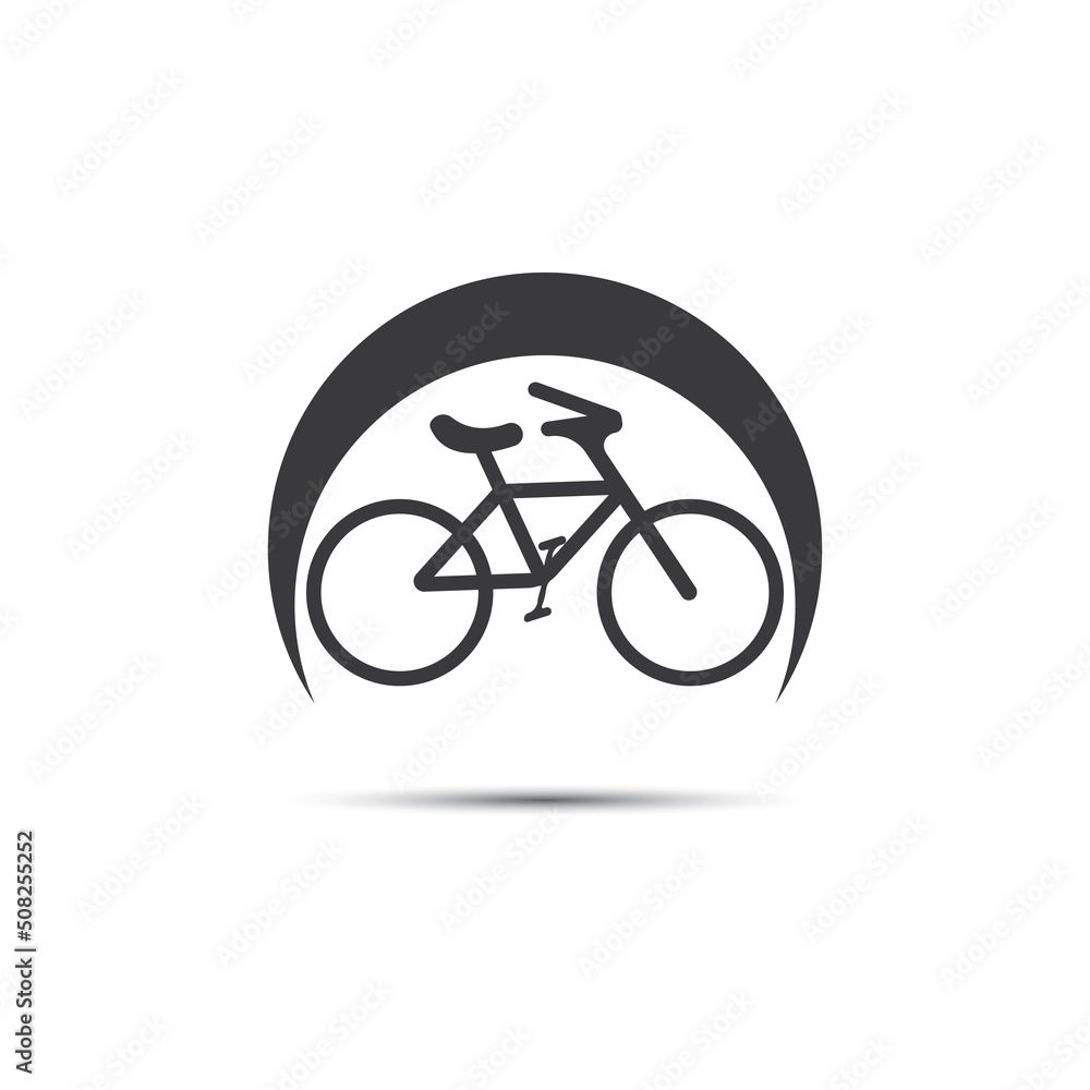 Bike vector icon isolatedon white Bike vector icon isolatedon white