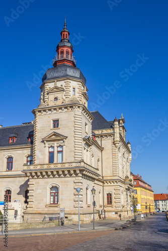 Tower of the historic Standehaus building in Merseburg, Germany © venemama