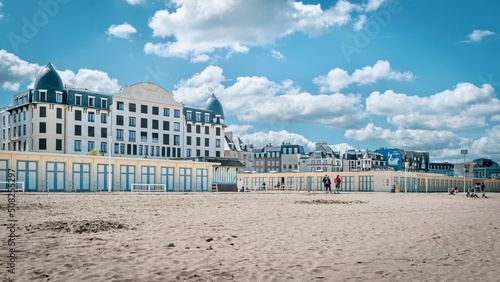 Plage de Trouville, Normandie, France  photo