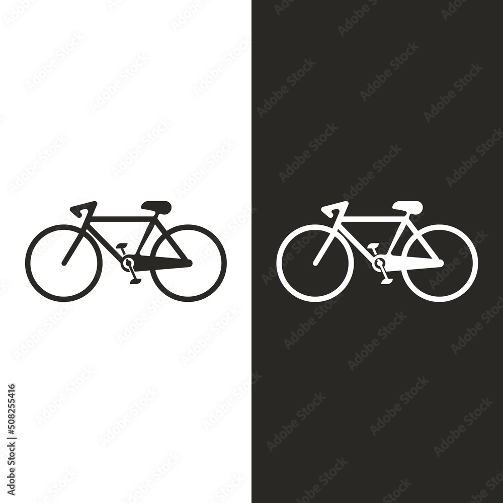 Fototapeta premium Bike vector icon isolatedon white