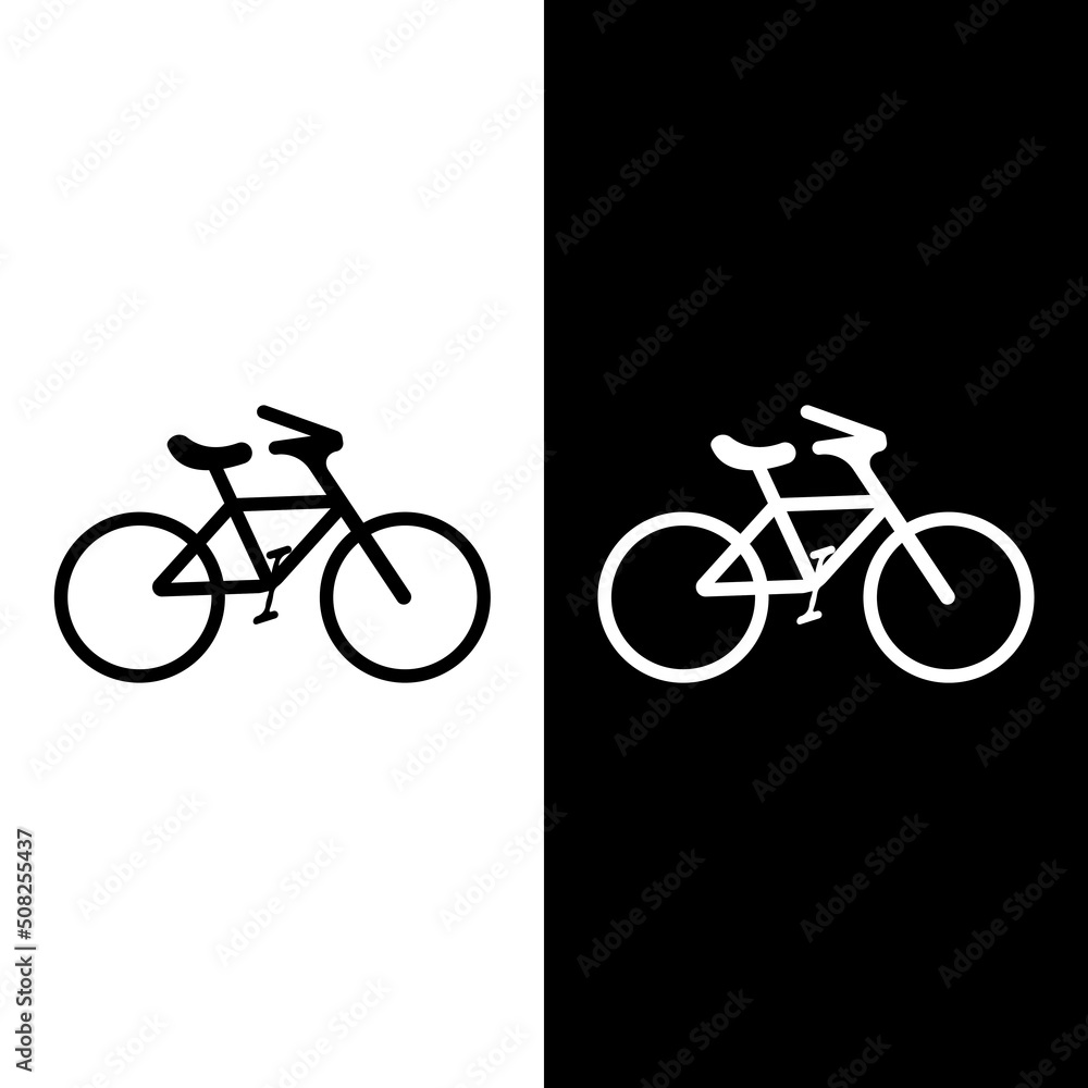 Fototapeta premium Bike vector icon isolatedon white