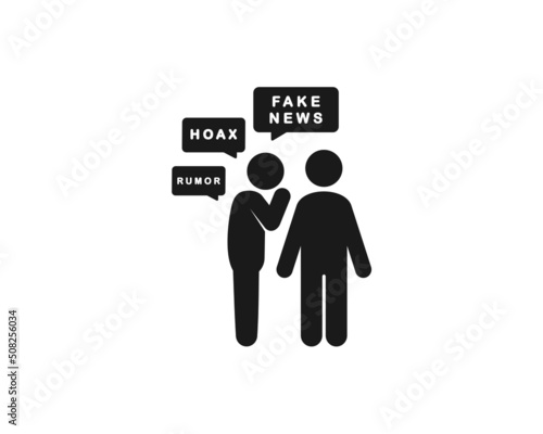 Spread rumors, hoax, fake news. Vector illustration