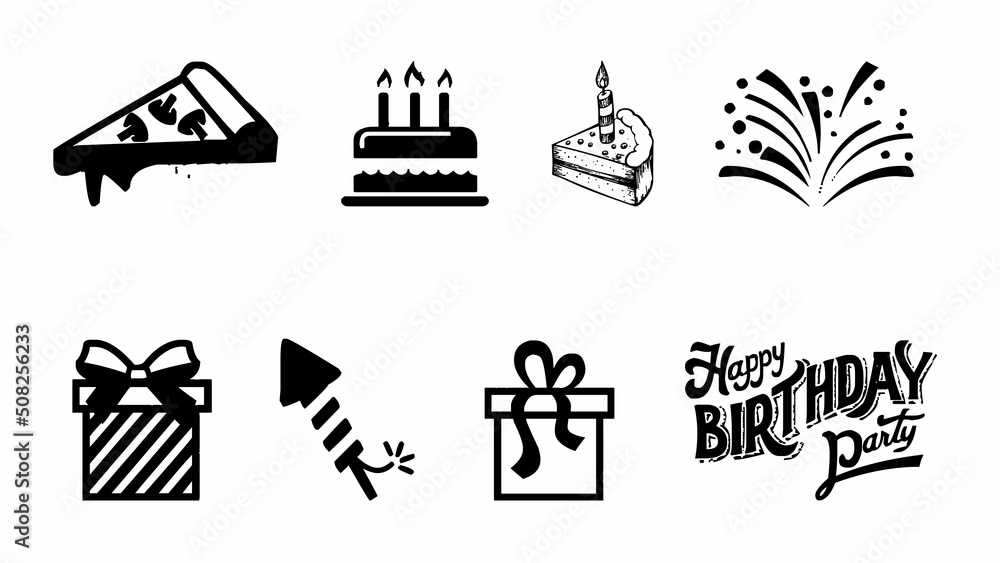 Birthday Logo | Party Logo | Celebration Logo Birthday Logo | Party Logo | Celebration Logo