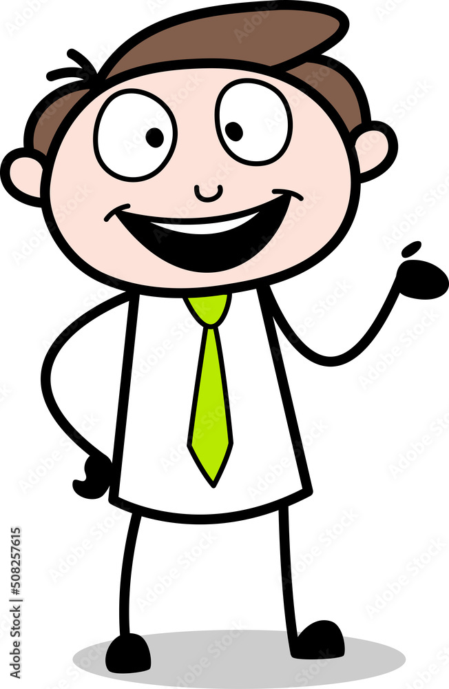 cartoon character of a person with a smile