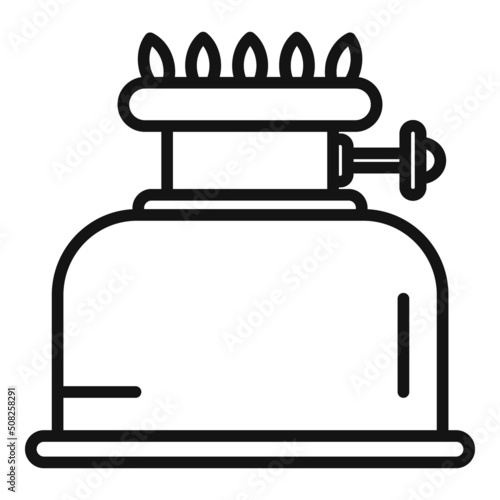 Modern stove icon outline vector. Gas cooker