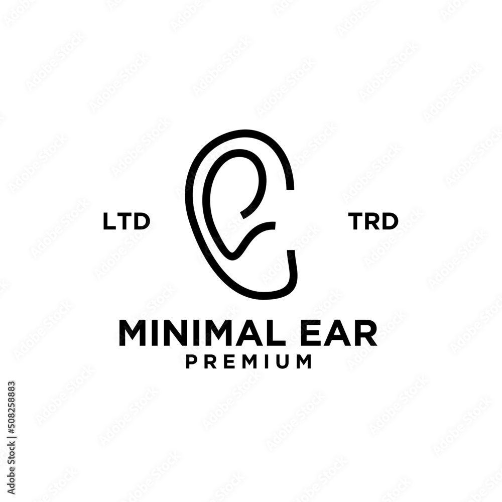 Ear Hearing Logo Template Vector Icon Ear Hearing Logo Template Vector Icon