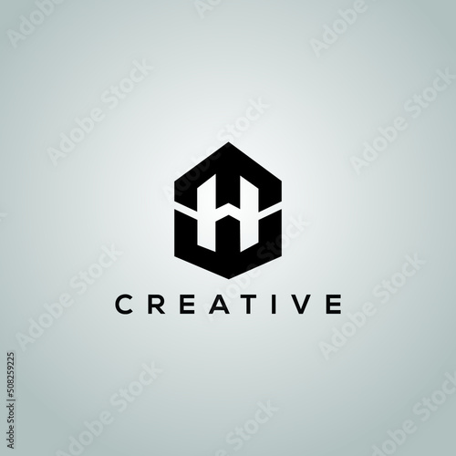 logo design Creative Initials best world Letters (M+H+W) Logo  Monogram Geometric Modern Logo