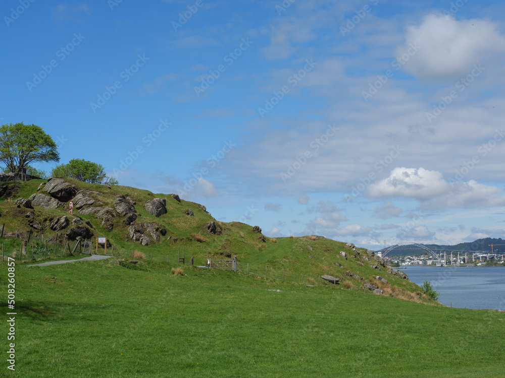 Die Stadt Haugesund in Norwegen