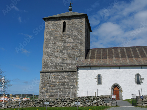 Die Hafenstadt Haugesund in Norwegen photo