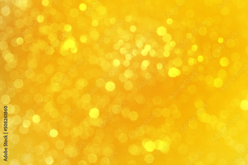 Bright yellow sparkling glitter bokeh background, abstract defocused lights texture Bright yellow sparkling glitter bokeh background, abstract defocused lights texture