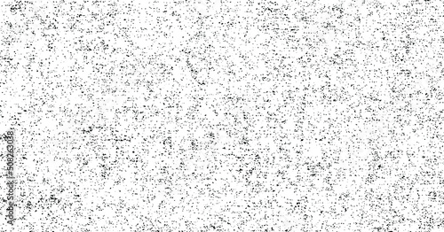 Monochrome texture composed of irregular graphic elements. Distressed uneven grunge background. Abstract vector illustration. Overlay for interesting effect and depth. Isolated on white background.