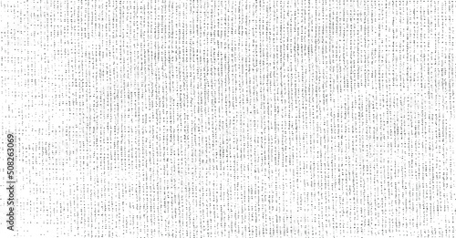 Vector fabric texture. Distressed texture of weaving fabric. Grunge background. Abstract halftone vector illustration. Overlay to create interesting effect and depth. Black isolated on white. EPS10.