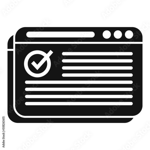 Web expertise icon simple vector. Business expert