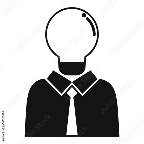 Business idea icon simple vector. Expert standard