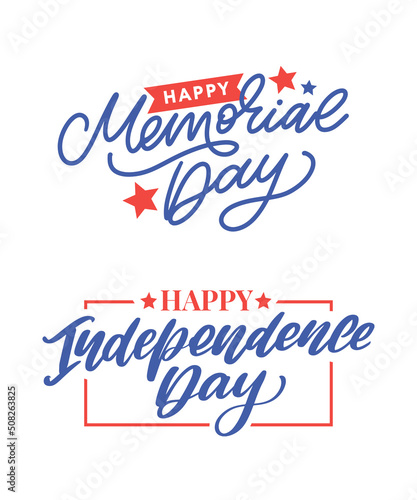 Happy Memorial Day - Stars and Stripes Letter