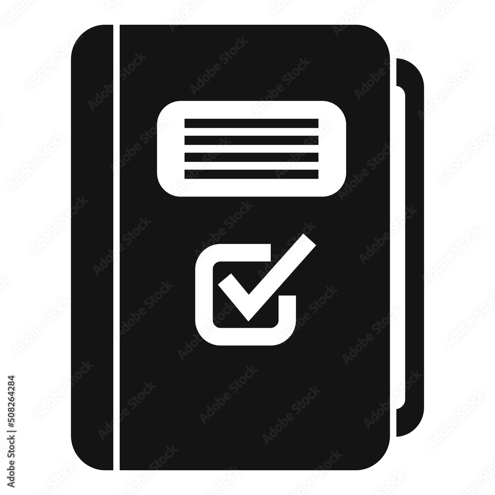 Approved file folder icon simple vector. Work trust Approved file folder icon simple vector. Work trust