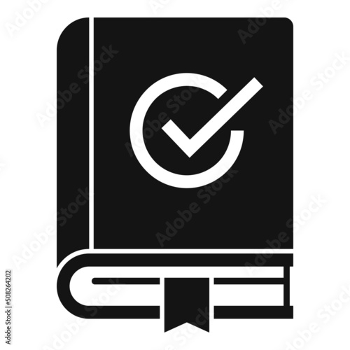 Expertise book icon simple vector. Expert standard