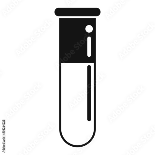 Test tube icon simple vector. Expert control