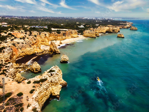 Marinha beach in Algarve Portugal