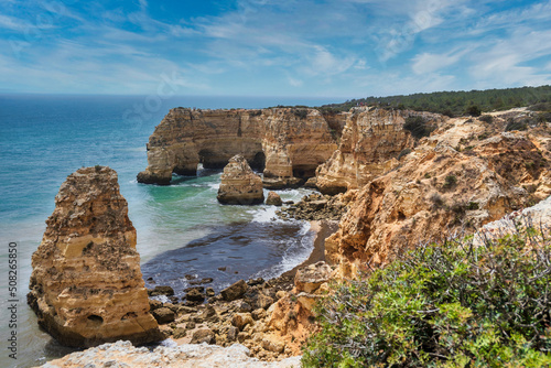 Marinha beach in Algarve Portugal