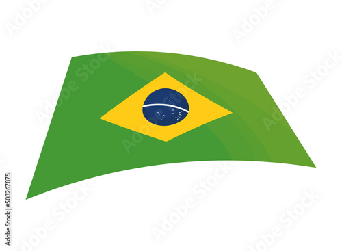 flat brazil flag