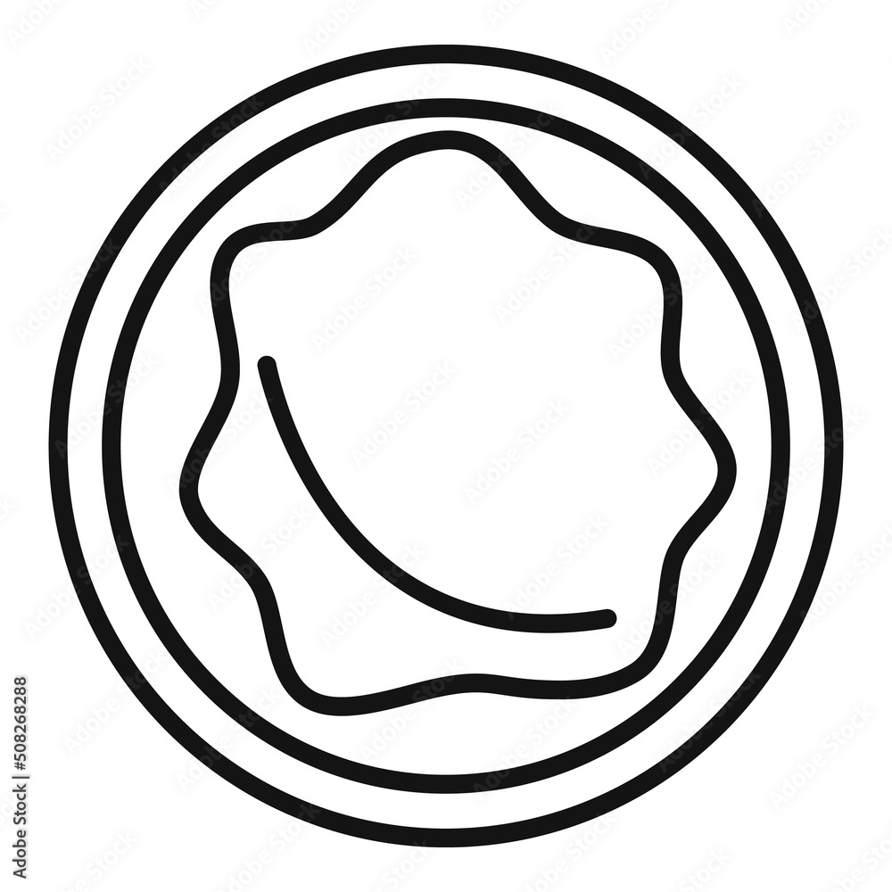 Knead dough icon outline vector. Pizza pastry Knead dough icon outline vector. Pizza pastry