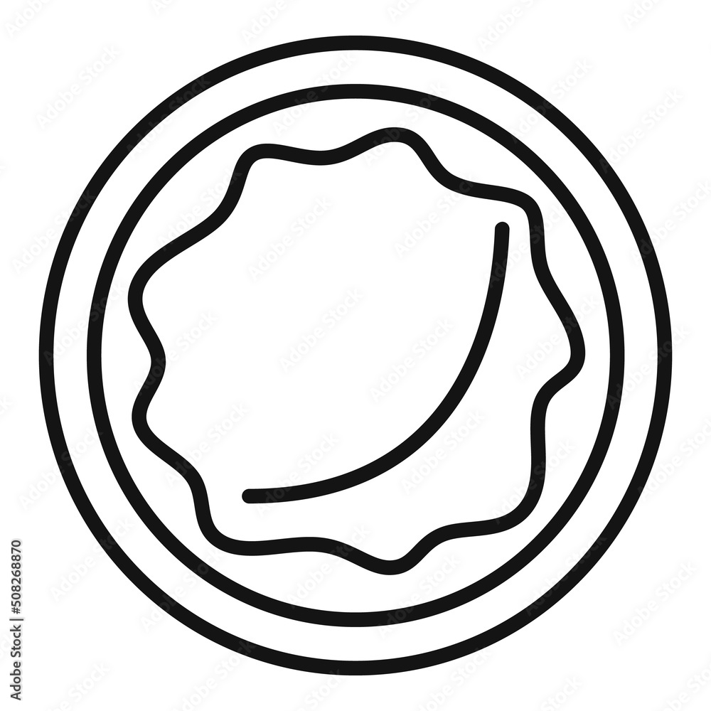 Dough bakery icon outline vector. Wheat cake Dough bakery icon outline vector. Wheat cake