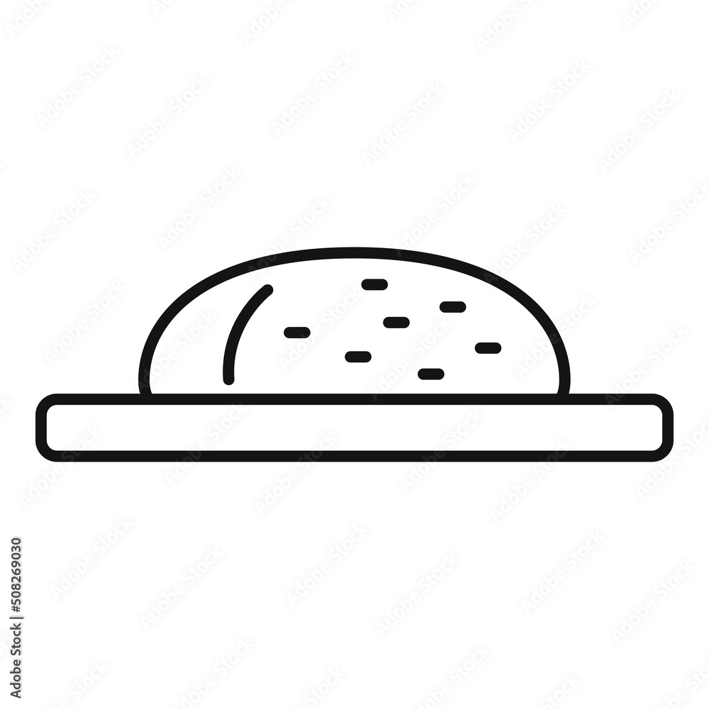Shop dough icon outline vector. Pizza bread Shop dough icon outline vector. Pizza bread