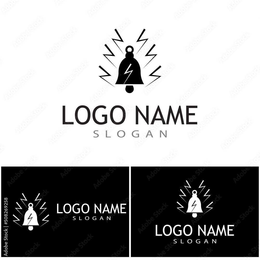 Fototapeta premium Bell Logo Template vector symbol illustration design