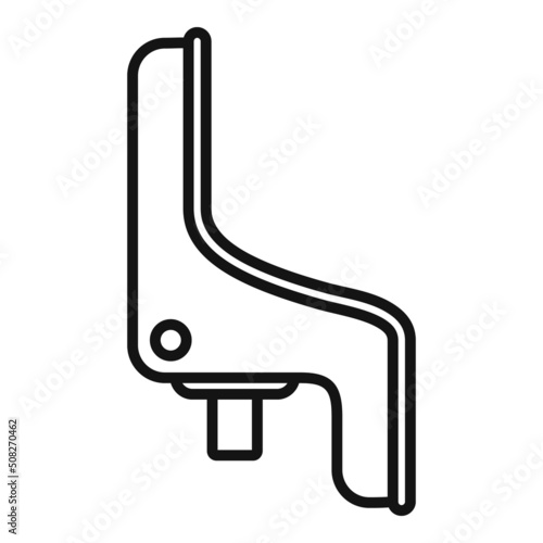 Child seat bike icon outline vector. Kid family