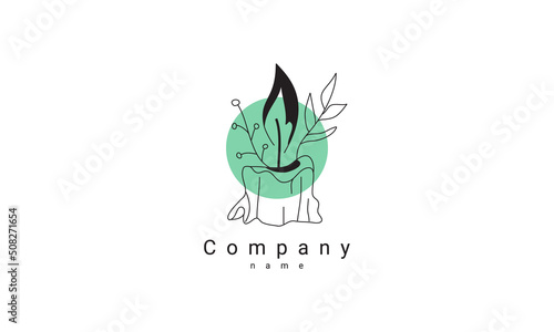 logo candle template