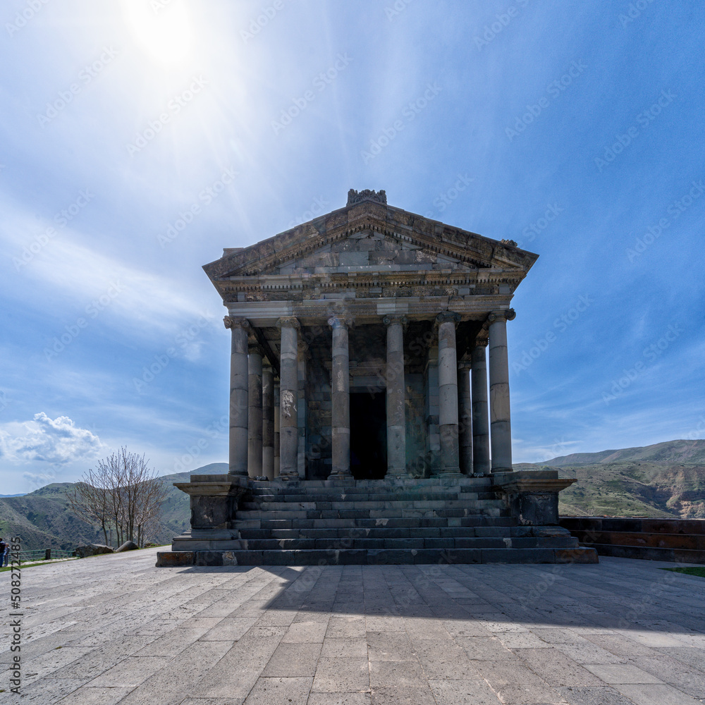 The pagan temple of Garni in Armenia near the village of Garni.