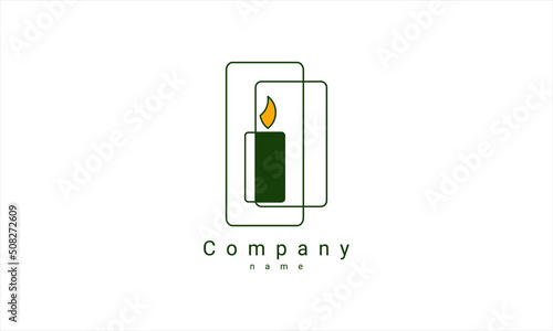 logo candle template
