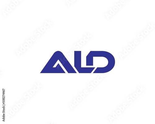 Simple Unique ALD Letter Logo Design Concept Vector Symbol Template. photo