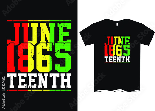 Juneteenth 1865 freedom day t shirt design