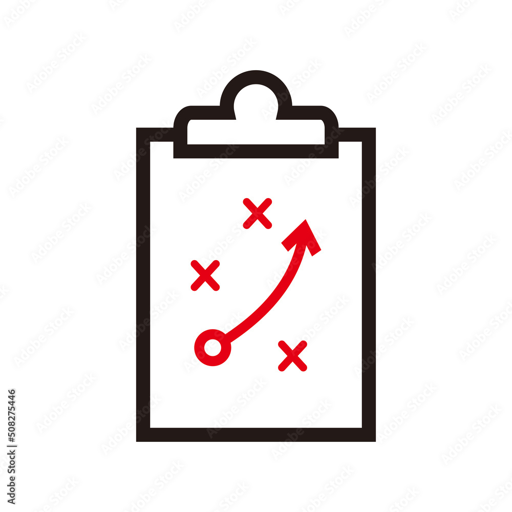 strategy thin line vector icon sign strategy thin line vector icon sign