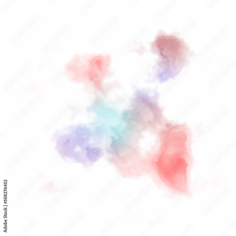 Beautiful splash of watercolor. Multicolor splashes ink stains isolated on white background. hand painted abstract watercolor texture background design. watercolor abstract hand painted background.