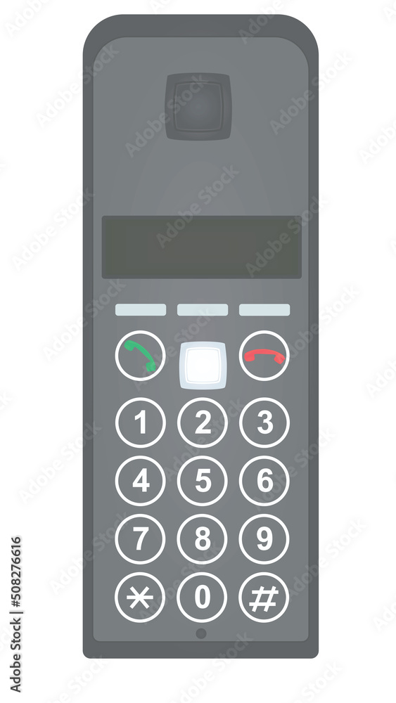 Home digital telephone. vector illustration Home digital telephone. vector illustration