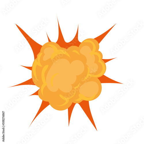 orange explosion design