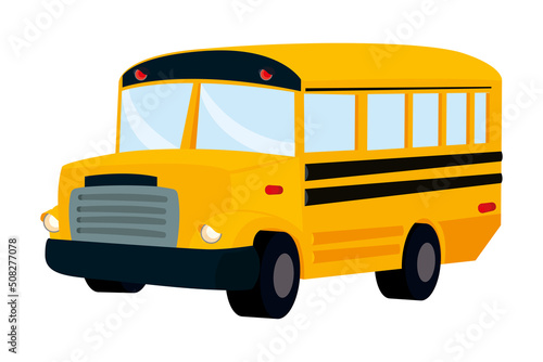 yellow school bus illustration
