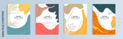 Modern abstract covers set. Abstract trendy universal artistic background template . Good for cover, invitation, banner, placard, brochure, poster, card, flyer and other. Vector illustration